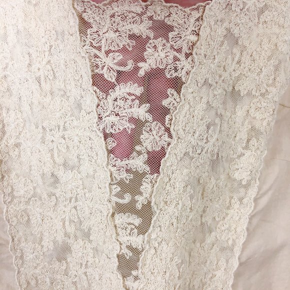 Anthropologie Tiny Silk Nude Lace Front Tank Top S - Picture 3 of 8